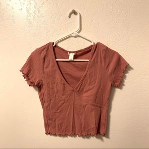 PINK CROP TOP